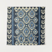 Orientalisch Türkischer Persischer Teppich Blau Wandteppich (Vorderseite)