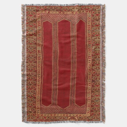 Orientalisch Türkischer Persischer Teppich Rot Decke (Vorderseite Vertikal)