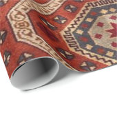 Orientalisch Türkischer Persischer Teppich Rot Geschenkpapier (Rolleneckpunkt)