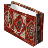 Orientalisch Türkischer Persischer Teppich Rot Große Geschenktüte (Vorderseite Schrägansicht)