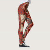 Orientalisch Türkischer Persischer Teppich Rot Leggings (Rechts)
