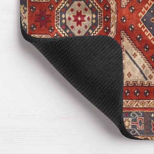 Orientalisch Türkischer Persischer Teppich Rot Mousepad (Ecke)