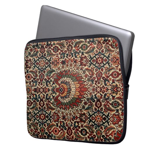 Orientalisch türkischer Teppichboden Rug Laptopschutzhülle (Vorderseite Links)