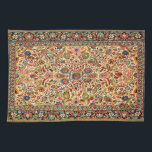 Orientalisch türkischer Teppichboden Textur Geschirrtuch<br><div class="desc">Farbenfroher orientalischer,  persischer türkischer Teppich.</div>