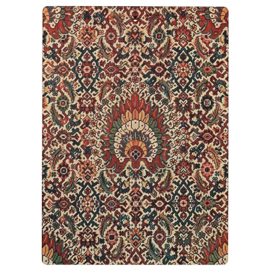 Orientalisch türkischer Teppichkatze Ruhm Klemmbrett (Rückseite)