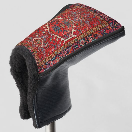 Orientalisch , Türkisches Muster, rot Golf Headcover (3/4 Vorderseite)