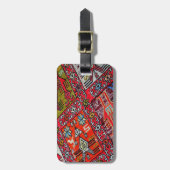 Orientalisch , Türkisches Muster, Teppichboden Gepäckanhänger (Vorderseite vertikal)