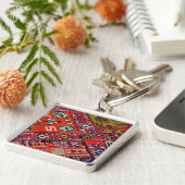 Orientalisch , Türkisches Muster, Teppichboden Schlüsselanhänger (Seite)