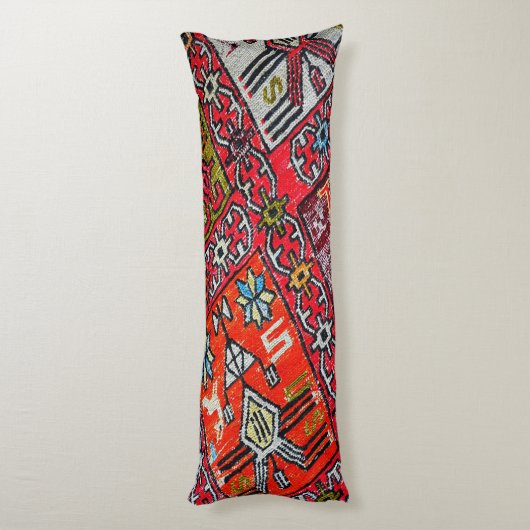 Orientalisch , Türkisches Muster, Teppichboden Seitenschläferkissen (Rückseite (Vertikal))