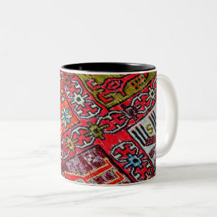 Orientalisch , Türkisches Muster, Teppichboden Zweifarbige Tasse