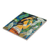 Orientalische abstrakte Damenvögel Fliese (Seite)