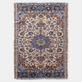 Orientalische Antike Persische Türkische Blaue Tep Decke (Vorderseite Vertikal)