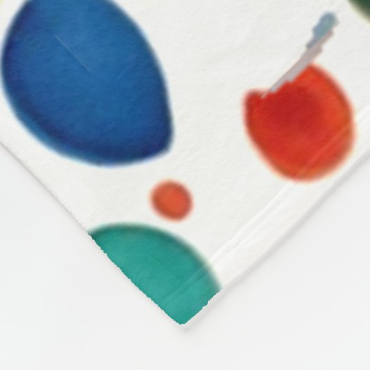 Orientalische Aquarellkunst Fleecedecke (Ecke)