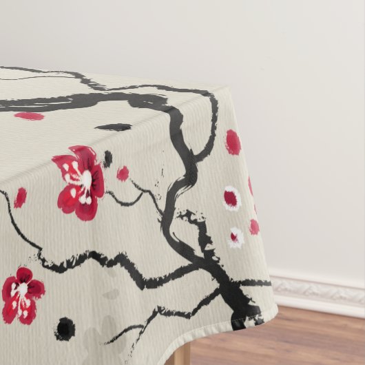 Orientalische Art-Kirschblüte-Kirschblüten-Kunst Tischdecke (Beispiel)