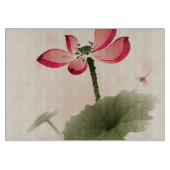Orientalische Art Lotus Schneidebrett (Vorderseite)
