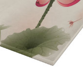 Orientalische Art Lotus Schneidebrett (Ecke)