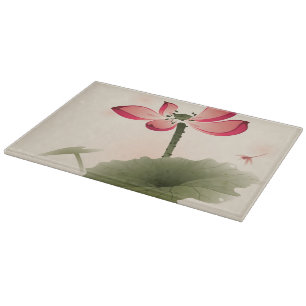 Orientalische Art Lotus Schneidebrett