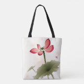 Orientalische Art Lotus Tasche (Rückseite)