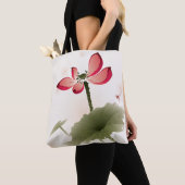 Orientalische Art Lotus Tasche (Von Nahem)