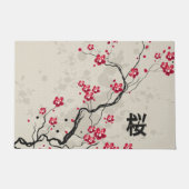 Orientalische Art Sakura Cherry Blossom Art Fußmatte (Vorderseite)