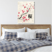 Orientalische Art Sakura Cherry Blossom Art Leinwanddruck (Insitu (Schlafzimmer))