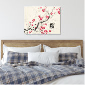 Orientalische Art Sakura Cherry Blossom Art Leinwanddruck (Insitu (Schlafzimmer))