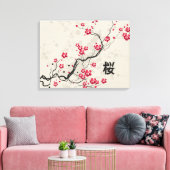 Orientalische Art Sakura Cherry Blossom Art Leinwanddruck (Insitu (Wohnzimmer))