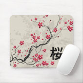 Orientalische Art Sakura Cherry Blossom Art Mousepad (Mit Mouse)