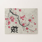 Orientalische Art Sakura Cherry Blossom Art Puzzle (Horizontal)