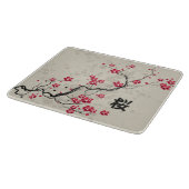 Orientalische Art Sakura Cherry Blossom Art Schneidebrett (Ecke)