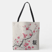 Orientalische Art Sakura Cherry Blossom Art Tasche (Vorderseite)