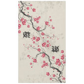 Orientalische Art Sakura Cherry Blossom Art Tischdecke (Vorderseite)