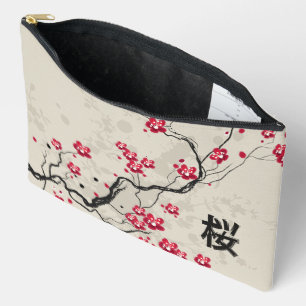 Orientalische Art Sakura Cherry Blossom Art Zubehörtasche
