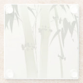 Orientalische Artmalerei, Bambusniederlassungen 2 Glasuntersetzer (Rückseite)