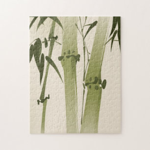 Orientalische Artmalerei, Bambusniederlassungen 2 Puzzle