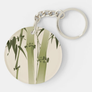 Orientalische Artmalerei, Bambusniederlassungen 2 Schlüsselanhänger