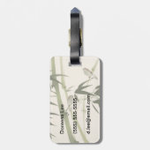 Orientalische Artmalerei, Bambusniederlassungen Gepäckanhänger (Rückseite vertikal)