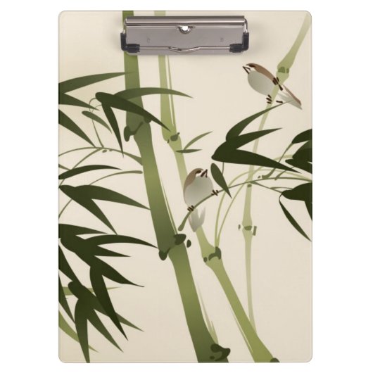Orientalische Artmalerei, Bambusniederlassungen Klemmbrett (Vorderseite)