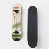 Orientalische Artmalerei, hohes Lotus Skateboard (Vorderseite)