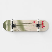 Orientalische Artmalerei, hohes Lotus Skateboard (Horizontal)