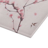 Orientalische Artmalerei, Kirschblüte Schneidebrett (Ecke)