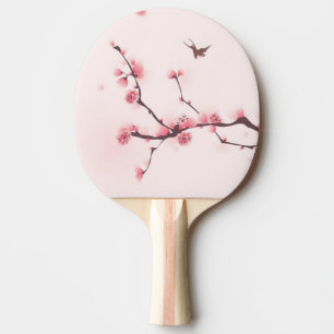 Orientalische Artmalerei, Kirschblüte Tischtennis Schläger