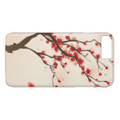Orientalische Artmalerei, Pflaumenblüte im Case-Mate iPhone Hülle (Rückseite (Horizontal))