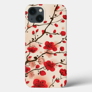 Orientalische Artmalerei, Pflaumenblüte im Case-Mate iPhone Hülle