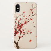 Orientalische Artmalerei, Pflaumenblüte im Case-Mate iPhone Hülle (Rückseite)