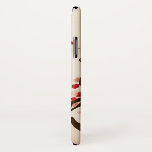 Orientalische Artmalerei, Pflaumenblüte im Case-Mate iPhone Hülle (Hinten/Rechts)