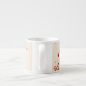 Orientalische Artmalerei, Pflaumenblüte im Espressotasse (Rückseite)