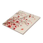 Orientalische Artmalerei, Pflaumenblüte im Fliese (Seite)