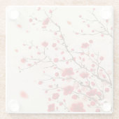 Orientalische Artmalerei, Pflaumenblüte im Glasuntersetzer (Rückseite)