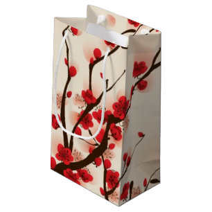 Orientalische Artmalerei, Pflaumenblüte im Kleine Geschenktüte